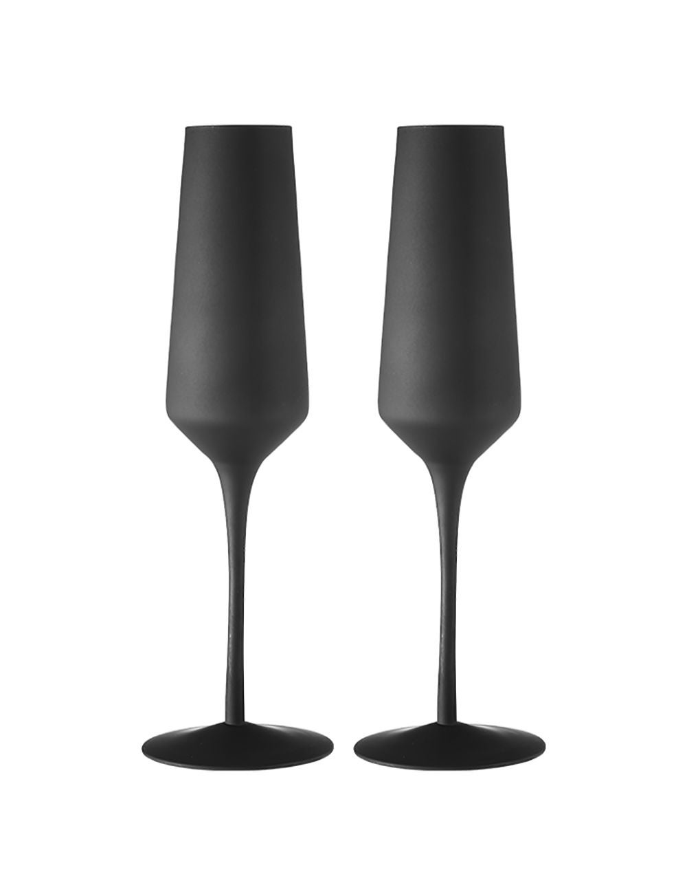 Champagne Flute, Matte Black