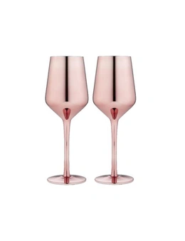 Ladelle Aurora Rose 2pk - Wine Glasses