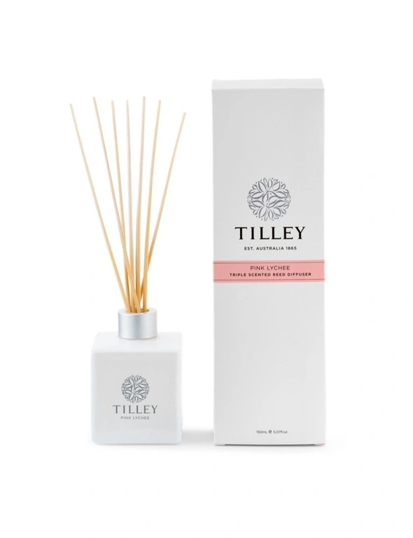 Tilley Classic White - Reed Diffuser 150 Ml - Pink Lychee, hi-res image number null