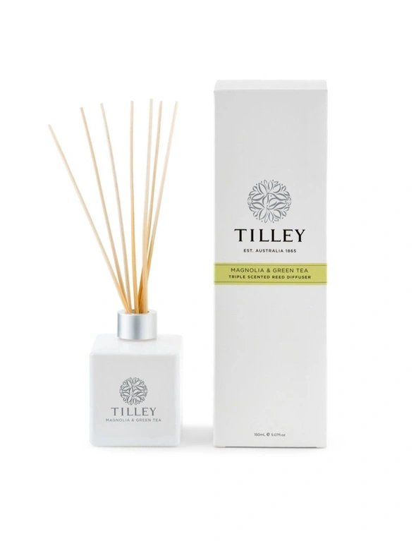 Tilley Classic White - Reed Diffuser 150 Ml - Magnolia & Green Tea, hi-res image number null