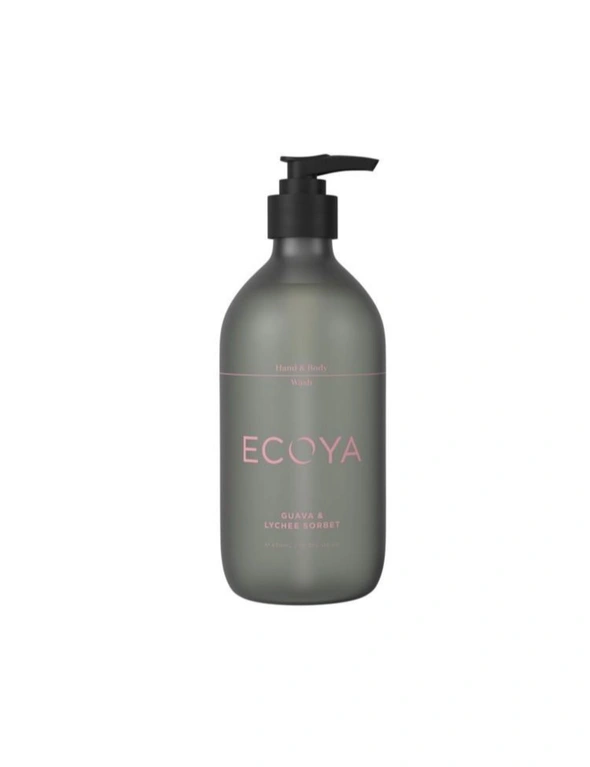 Ecoya Hand & Body Wash 450ml - Guava & Lychee, hi-res image number null