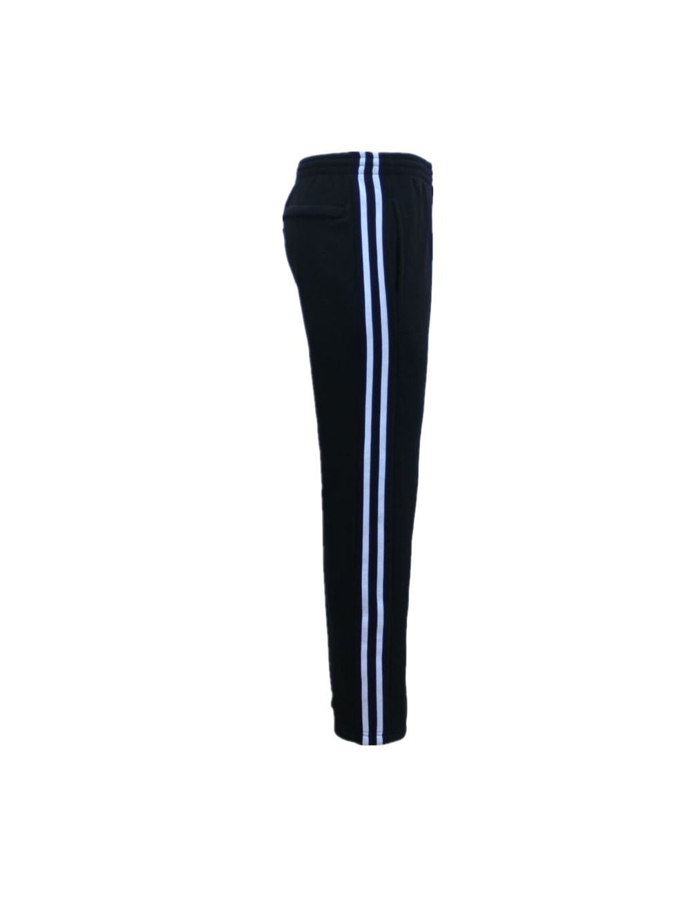 Men's Fleece Casual Sports Track Pants w Zip Pocket Striped Sweat ...