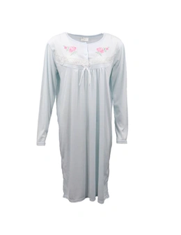 Zmart 100% Cotton Women Nightie Night Gown Pajamas Pyjamas Winter Sleepwear PJs Dress
