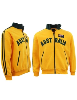 Zmart Adult Baseball Zip Up Jacket Australian Australia Day Souvenir Jumper Sweatshirt