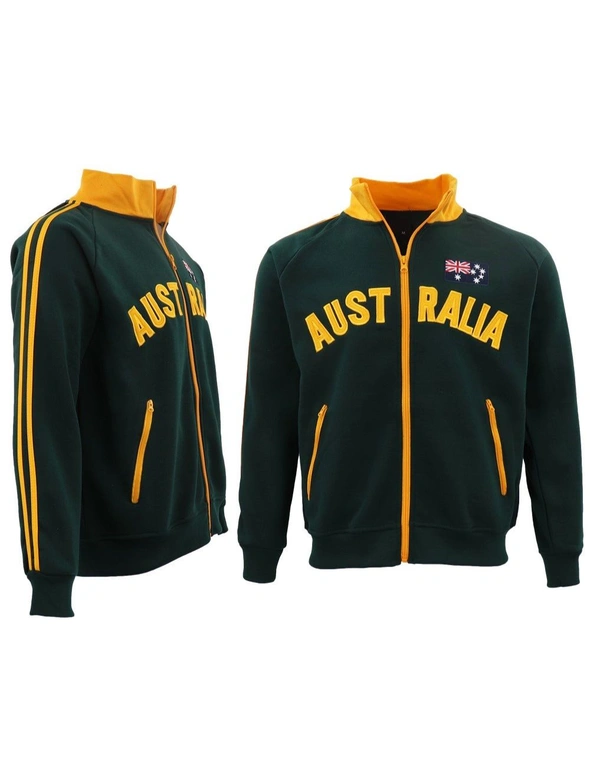 Zmart Adult Baseball Zip Up Jacket Australian Australia Day Souvenir Jumper Sweatshirt, hi-res image number null