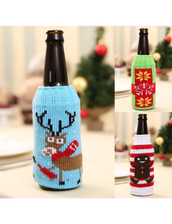 Zmart 3x Christmas Beer Bottle Alcohol Can Drink Stubby Stubbie Cooler Holder Cover, hi-res image number null