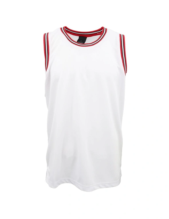 Mens Plain Basketball Jersey Gym Sports Basic Blank Sleeveless T Shirt Vest Tops, hi-res image number null