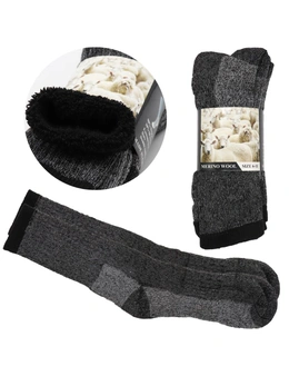 6 Pairs Merino Wool Thick Double Cushion Heavy Duty Socks Tradie Warm Thermal