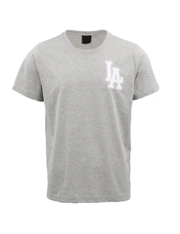 Men's Los Angeles T Shirt Basic Tee Tops LA Dodgers Baseball Gym Cool Dry Jersey