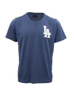 Men's Los Angeles T Shirt Basic Tee Tops LA Dodgers Baseball Gym Cool Dry Jersey
