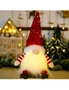3x 30cm Christmas Light Up Faceless Santa Dolls Sequin Hat Ornament Home Décor, hi-res
