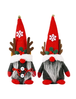 2x28cm Christmas Faceless Gnomes Plush Santa Toys Doll Gonk Dwarf Elf Xmas Décor