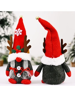 2x28cm Christmas Faceless Gnomes Plush Santa Toys Doll Gonk Dwarf Elf Xmas Décor