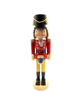 38cm 15" Christmas Wooden Nutcracker Soldier Puppet Guard Statue Xmas Ornament