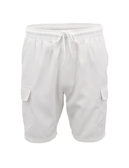 Men's Cargo Shorts 4 Pockets Cascual Work Trousers Active Pants Elastic Waist