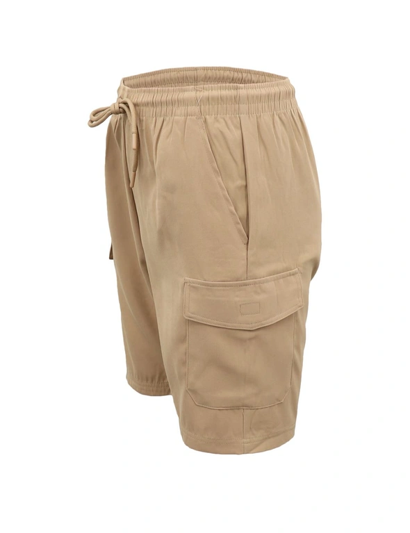 Men's Cargo Shorts 4 Pockets Cascual Work Trousers Active Pants Elastic Waist, hi-res image number null