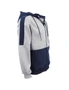 Zmart Men's Adult Full Zip Hoodie Jumper Active Two-Tone Jacket Coat Sports Zip Pocket, hi-res
