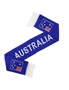 Zmart Australian Flag Knitted Scarf Australia Day Souvenir Sports Football Supporter, hi-res