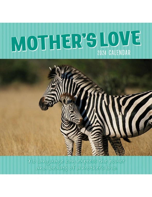 Mother's Love - 2024 Square Wall Calendar Pets Animals 16 Months Premium Planner, hi-res image number null
