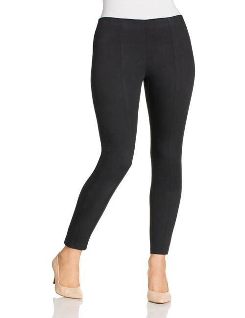 Time and Tru Women's High Rise Pull On Ponte Leggings 