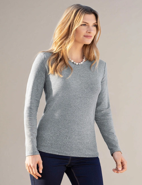 Capture Long Sleeve Cotton Rib Top, hi-res image number null