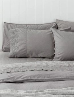 Washed Cotton Anglaise Pillowcase Pair