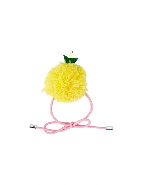 Pumpkin Patch Pom Pom Pineapple Hair Tie, hi-res image number null