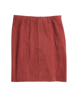 Emerge Suedette Panelled Pencil Skirt