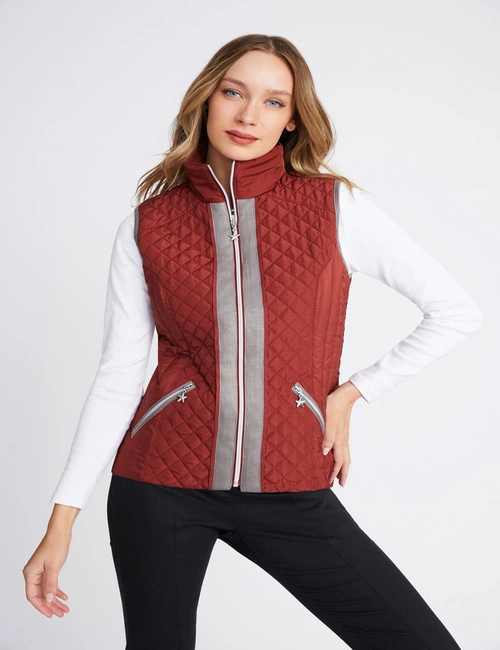 Euro Edit Quilted Puffer Vest, hi-res image number null