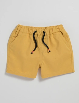 Pumpkin Patch Drill Shorts with Drawcord