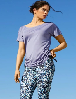 Isobar Active Ruched Print Tee