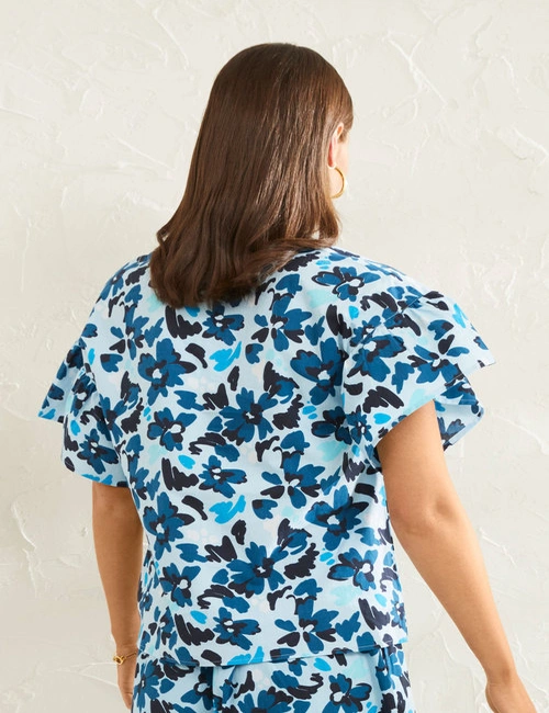 Emerge Organic Cotton Ruffle Top, hi-res image number null