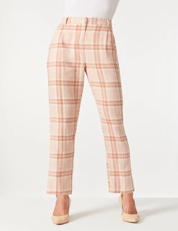 Grace Hill Linen Blend Tailored Pant