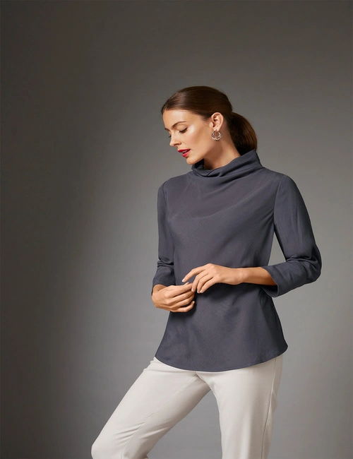 Grace Hill Cowl Neck Top, hi-res image number null