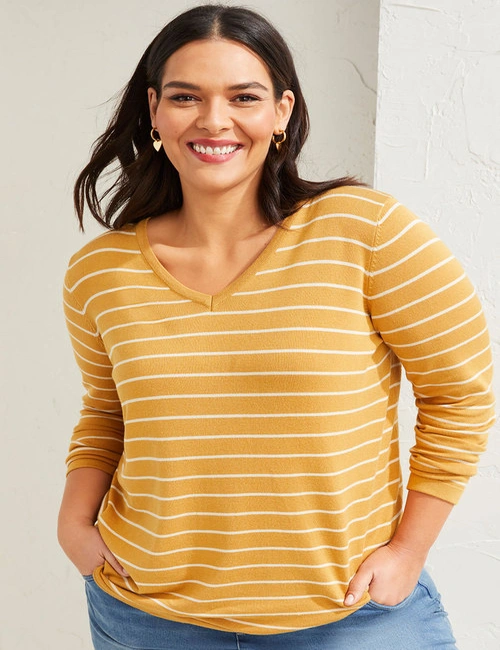 Sara Stripe Sweater, hi-res image number null