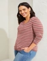 Sara Stripe Sweater, hi-res