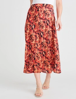 Emerge Printed Midi Skirt
