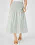 Grace Hill Poplin Shirred Waist Skirt, hi-res