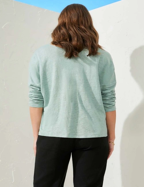 Capture Linen Long Sleeve Tee, hi-res image number null