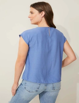 Emerge Pleat Front Shell Top