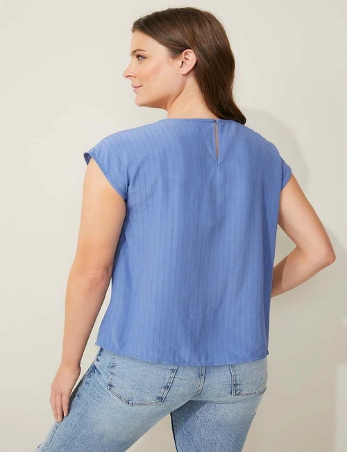 Emerge Pleat Front Shell Top, hi-res image number null