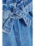 Denim Bright Blue Pull-On Tie Belt Jeans, hi-res