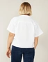 Emerge Linen Blend Crop Shirt, hi-res