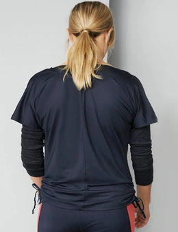 Isobar Active Ruched Placement Print Tee