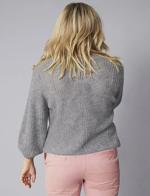 Emerge Cable Knit Fluffy Sweater, hi-res image number null