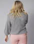 Emerge Cable Knit Fluffy Sweater, hi-res