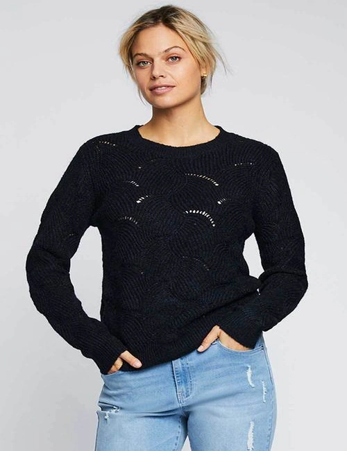 Emerge Scalloped Stitch Sweater, hi-res image number null