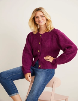 Emerge Ribbed Button Front Cardigan