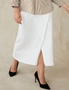 Grace Hill Ribbed Knit Wrap Skirt, hi-res