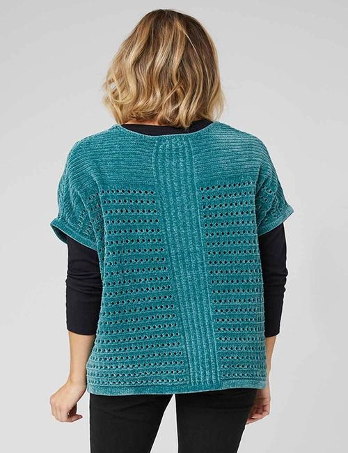 Capture Chenille Poncho Top, hi-res image number null